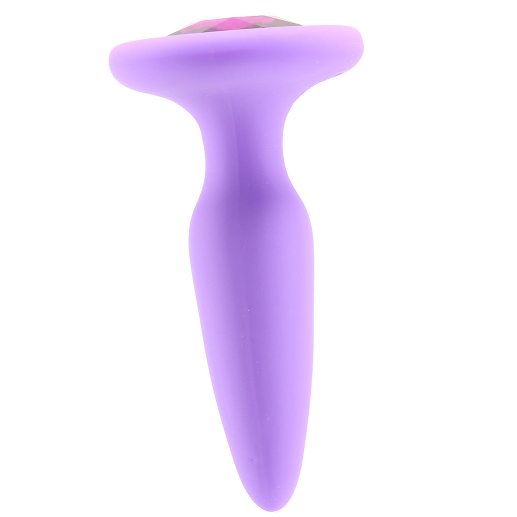 Glams Mini Purple Gem Silicone Butt Plug Anal Sex Toys > Butt Plugs