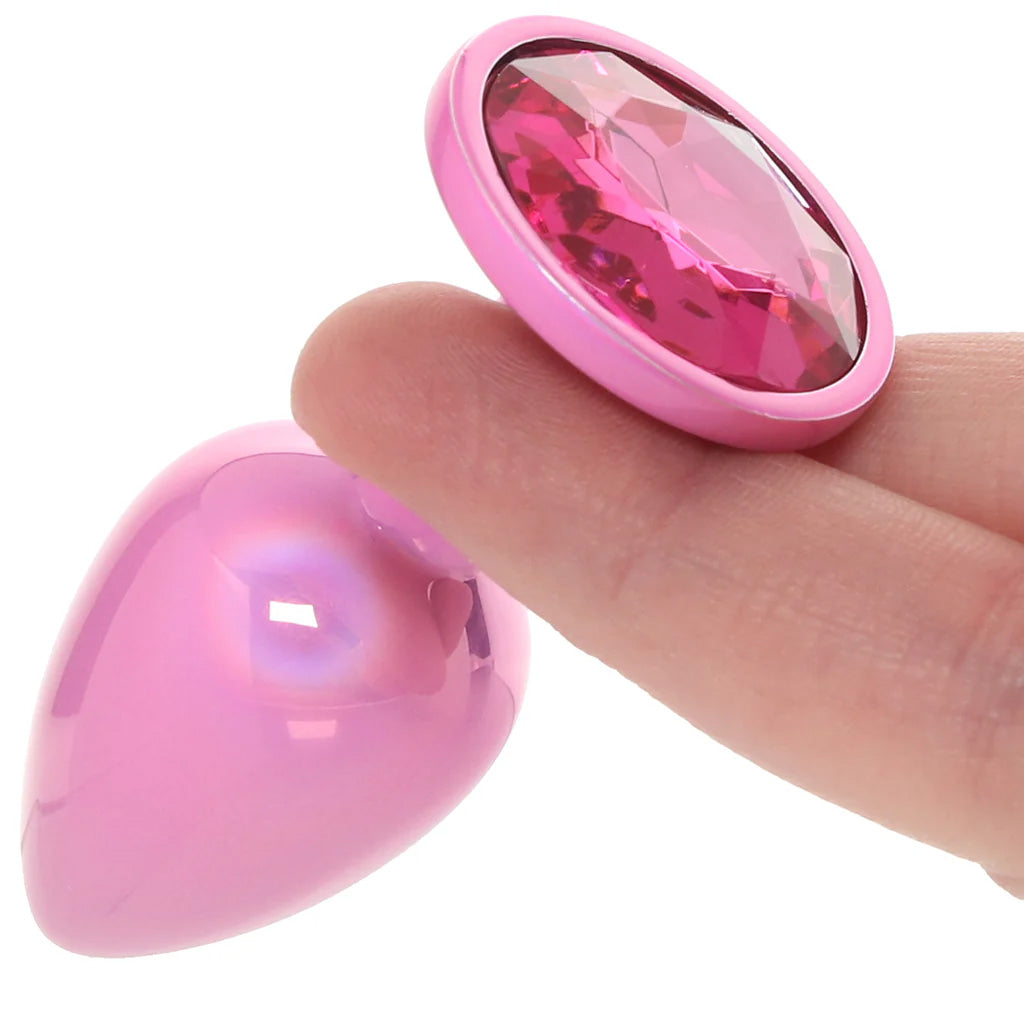 Ouch! Paris Collection Metal Anal Plug Set in Pink Anal Sex Toys > Butt Plugs