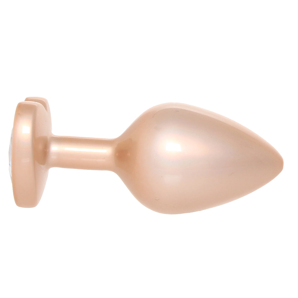 Booty Bling Gold Metal Jewelled Butt Plug in Medium Anal Sex Toys > Butt Plugs