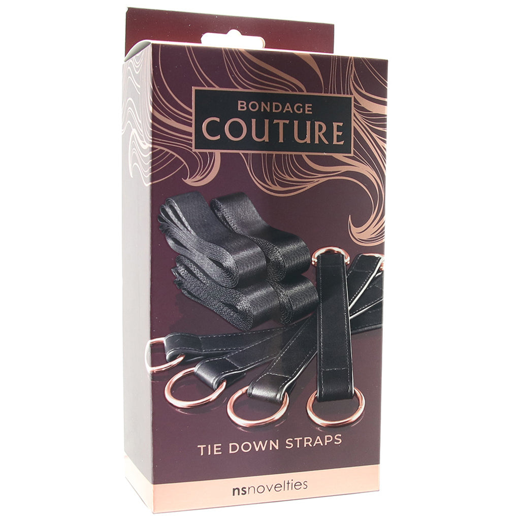 Bondage Couture Tie Down Straps in Rose Gold Bondage and Fetish > Restraints