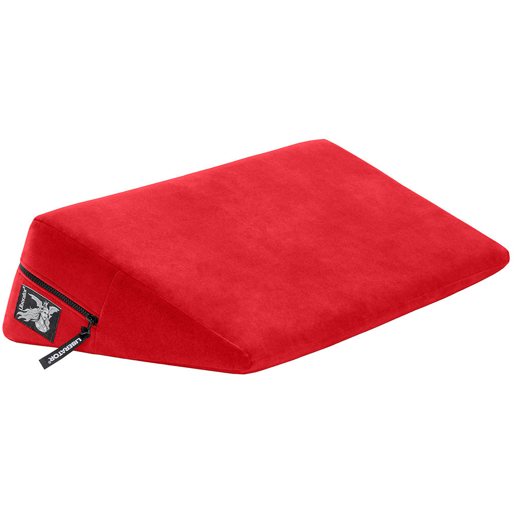 Wedge Sex Pillow in Velvet Red Sex Furniture > Sex Machine