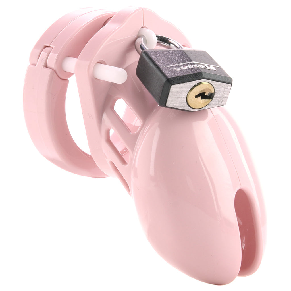 2.5 Inch Locking Male Chastity Device in Pink Bondage and Fetish > Cock and Ball Devices