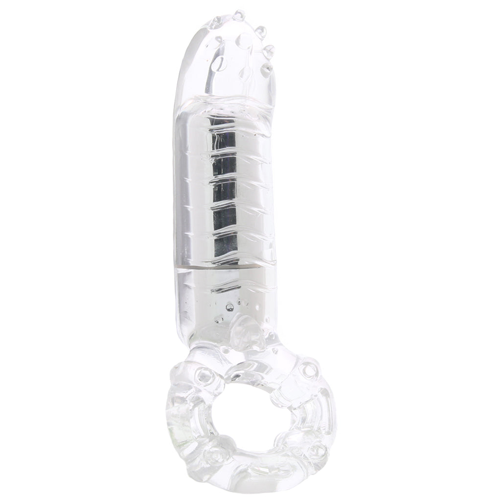 MachO Clitoral Massage Vibrating Cock Ring in Clear Cock Rings