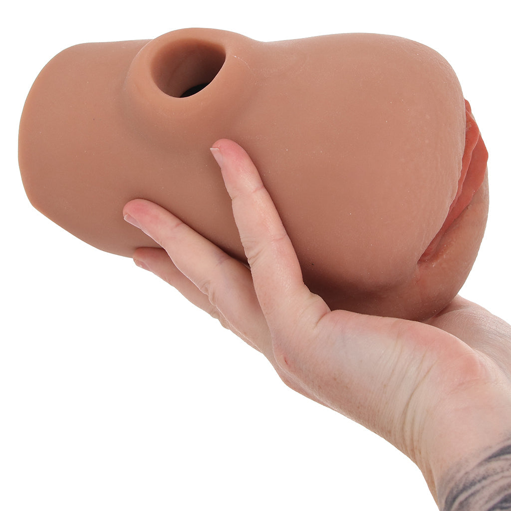 PDX Pussy Pounder Squeeze Stroker in Brown Male Masturbators > Pocket Strokers