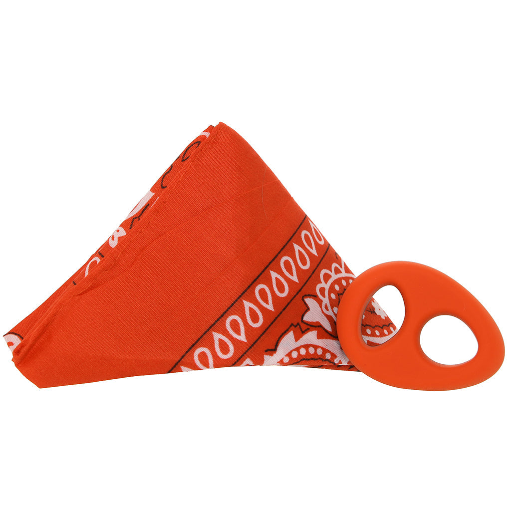 Rock Solid The Code C-Ring and Bandana Set in Orange Cock Rings