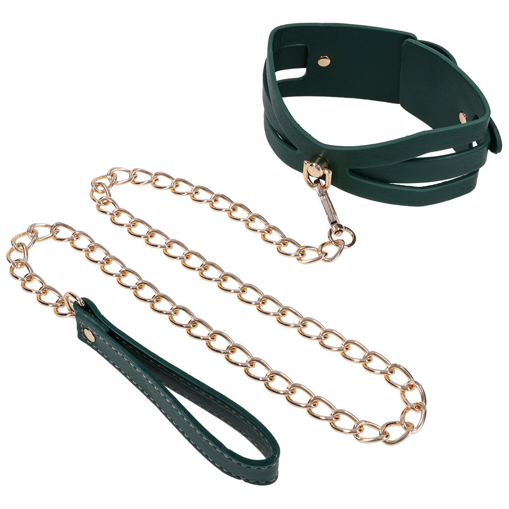 Sex & Mischief Indica Cutout Collar and Leash Bondage and Fetish > Leashes and Collars