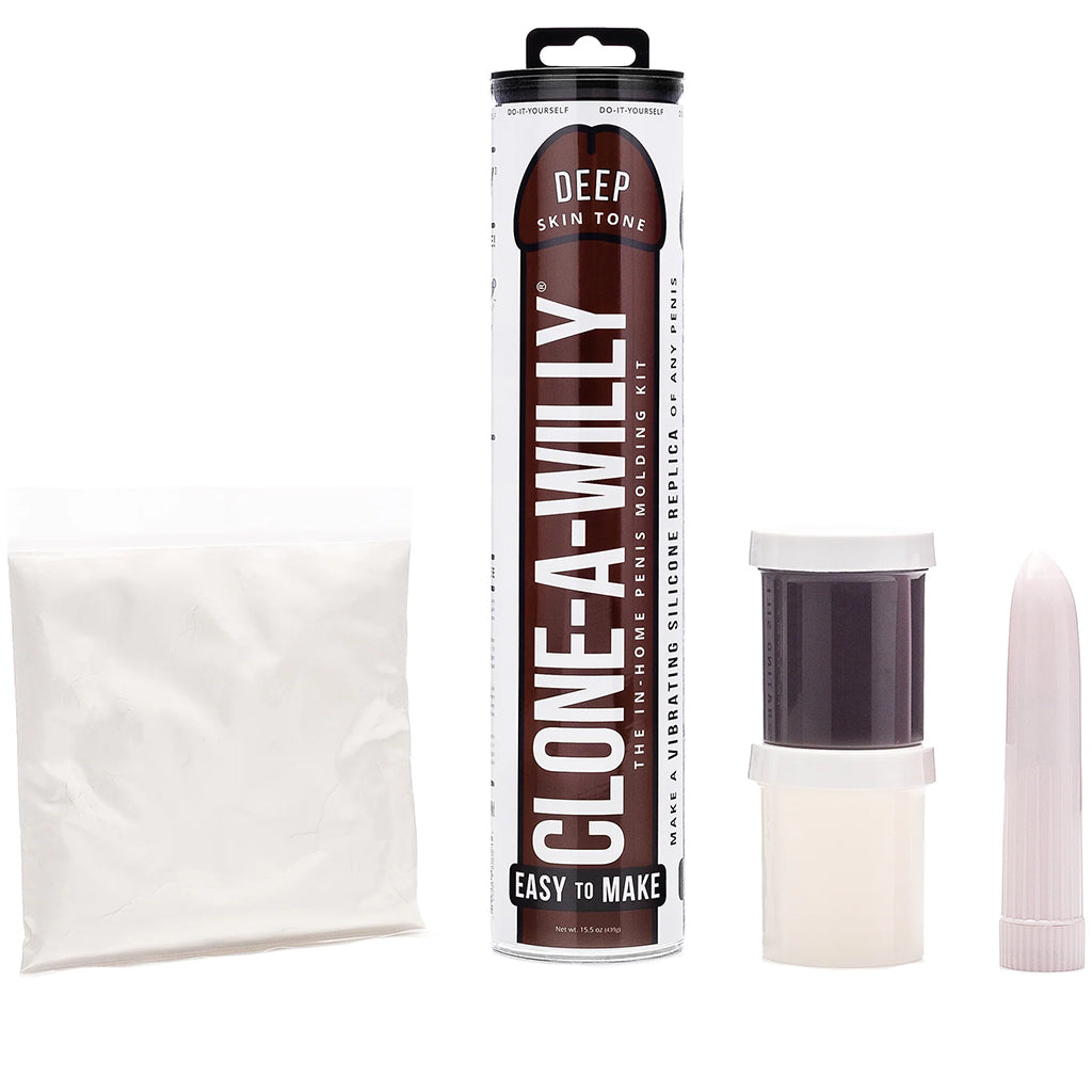 Clone-A-Willy Vibrator Kit in Deep Skin Tone Vibrators > Realistic Vibrator Dildos