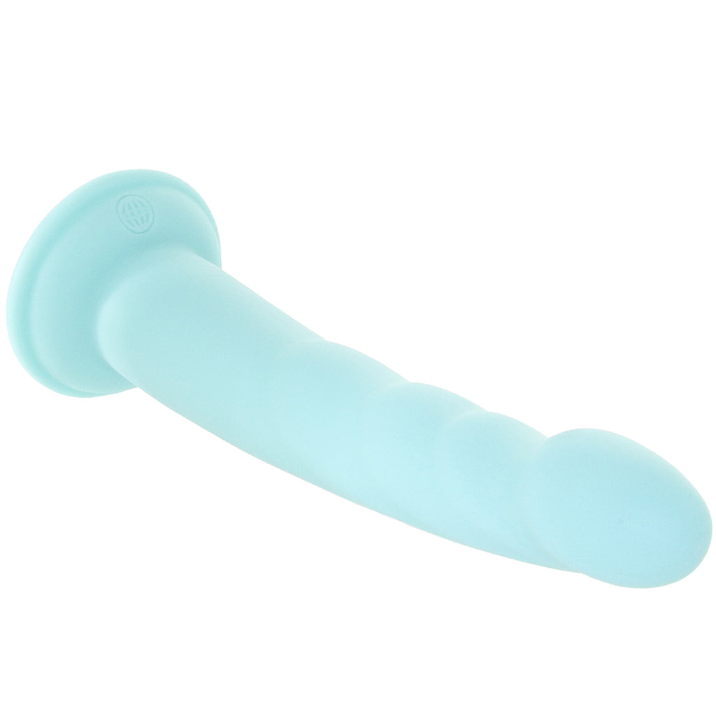 Dillio Platinum Slim Seven Dildo in Teal Dildo Sex Toys > G-Spot Dildos