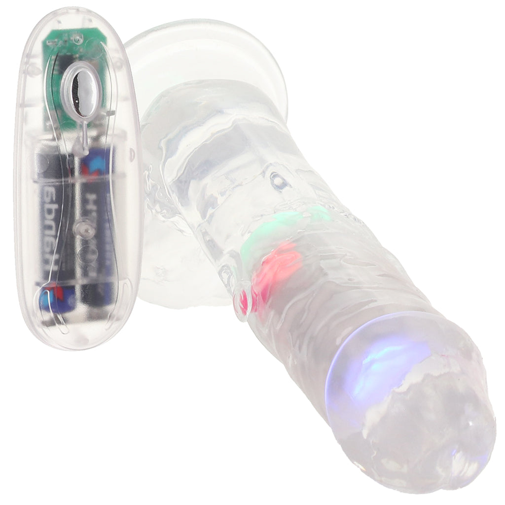 RealRock 7 Inch Light Up Vibrating Ballsy Dildo Vibrators > Realistic Vibrator Dildos