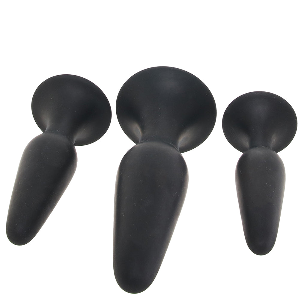 PinkCherry Silicone Anal Trainer Kit in Black Anal Sex Toys > Butt Plugs