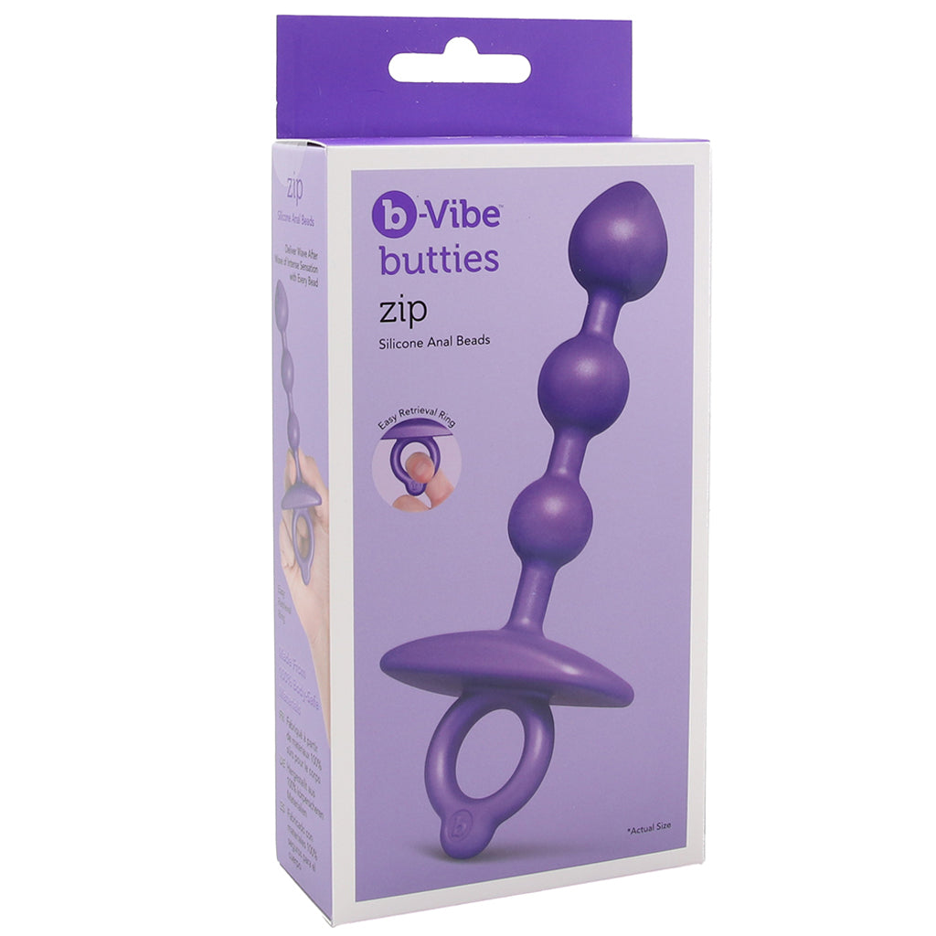 b-Vibe Butties Zip Silicone Anal Beads Anal Sex Toys > Anal Beads