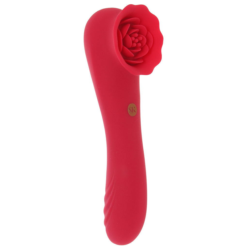 Secret Kisses Rose Quake Dual Ended Tapping Vibe Vibrators > G-Spot Vibrators