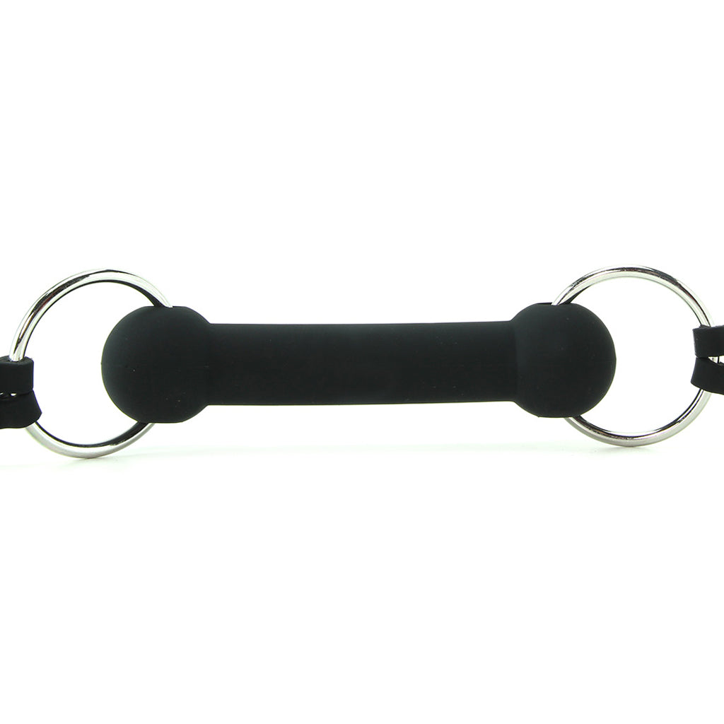 Black & White Silicone Bit Gag Bondage and Fetish > Ball Gags & Mouth Restraints