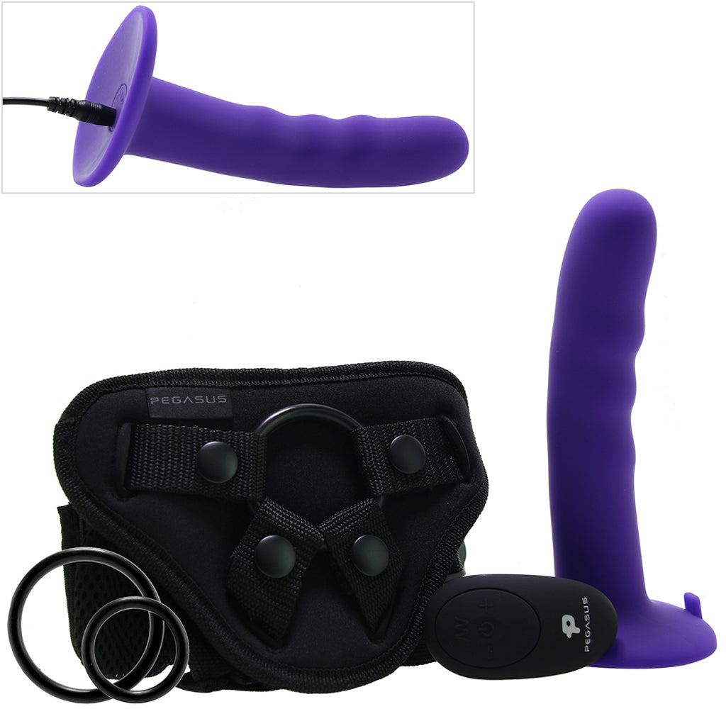Pegasus Curved Wave 6 Inch Vibrating Pegging Set Vibrators > Strap-On & Wearable