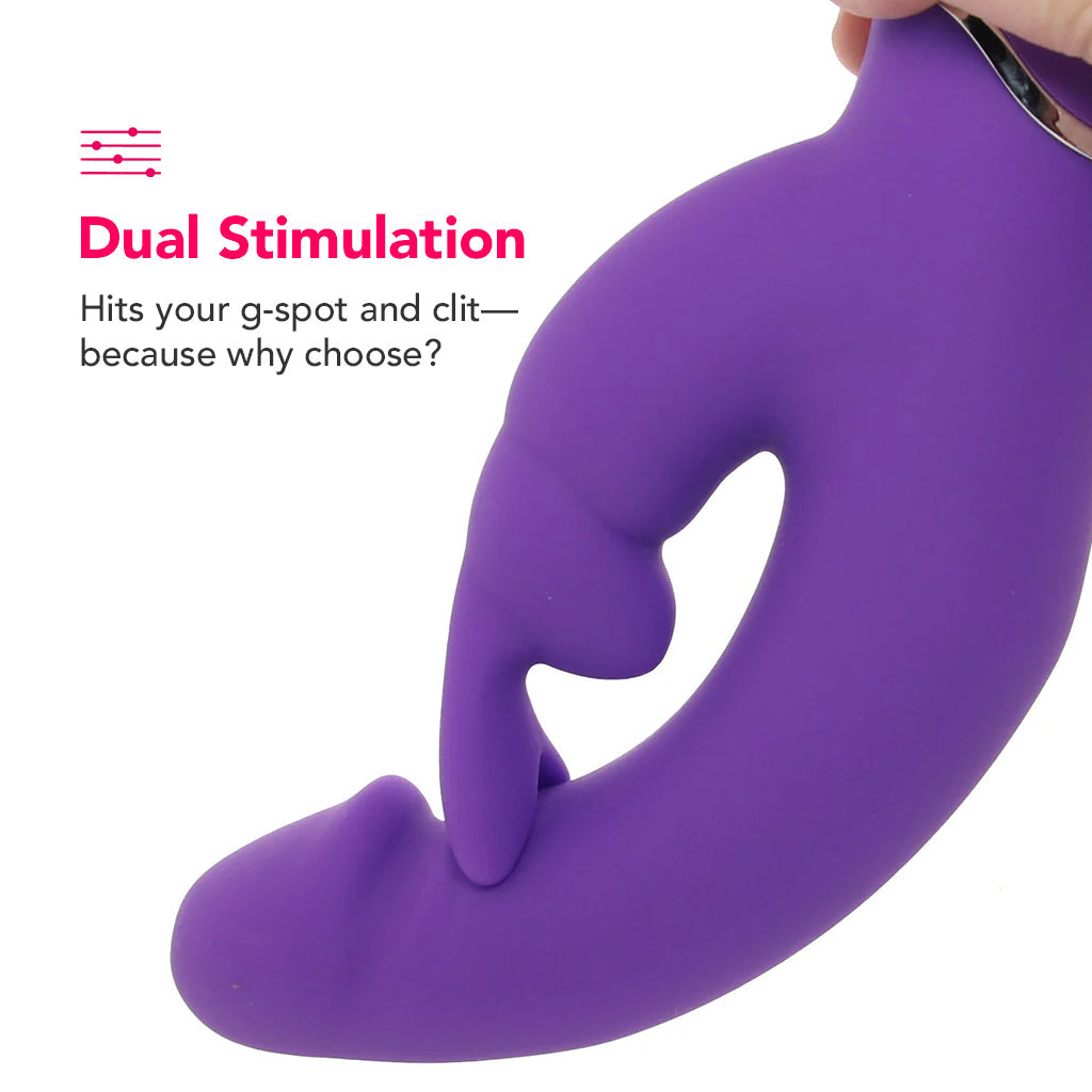 PinkCherry Warming Realistic Rabbit Vibe in Purple Vibrators > Rabbit Vibrators