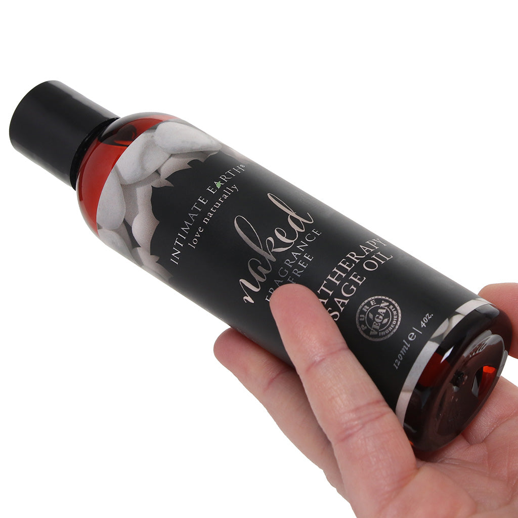 Naked Massage Oil 4oz/120ml in Fragrance Free Sensual Love > Massage