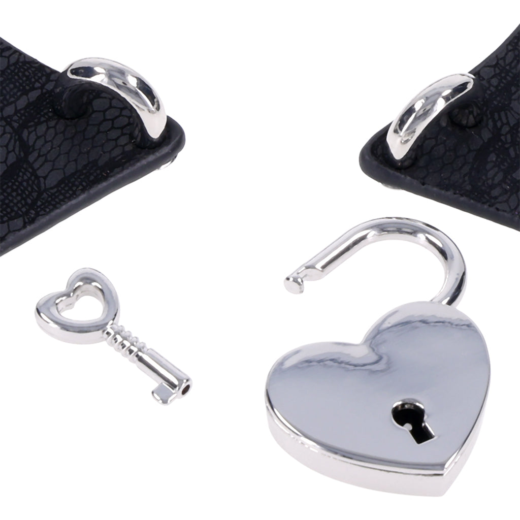 S&M Heartbound Lace Day Collar Bondage and Fetish > Leashes and Collars