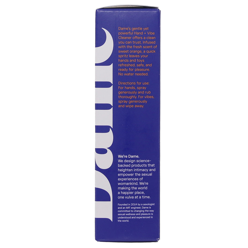 Dame Hand + Vibe Cleaner 2oz/60ml in Sweet Orange Lubes and Lotions > Sex Toy Cleaner