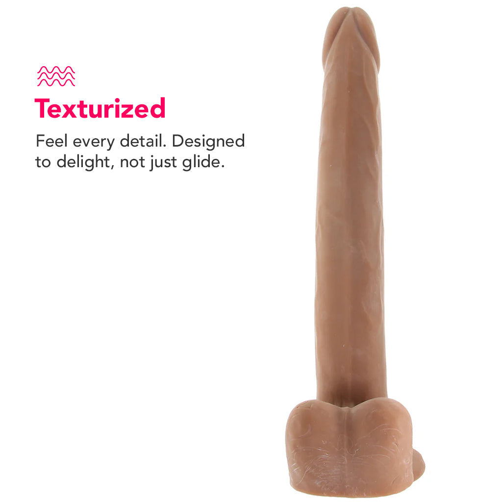 Size Queen 12 Inch Dildo in Brown Dildo Sex Toys > Realistic Dildos