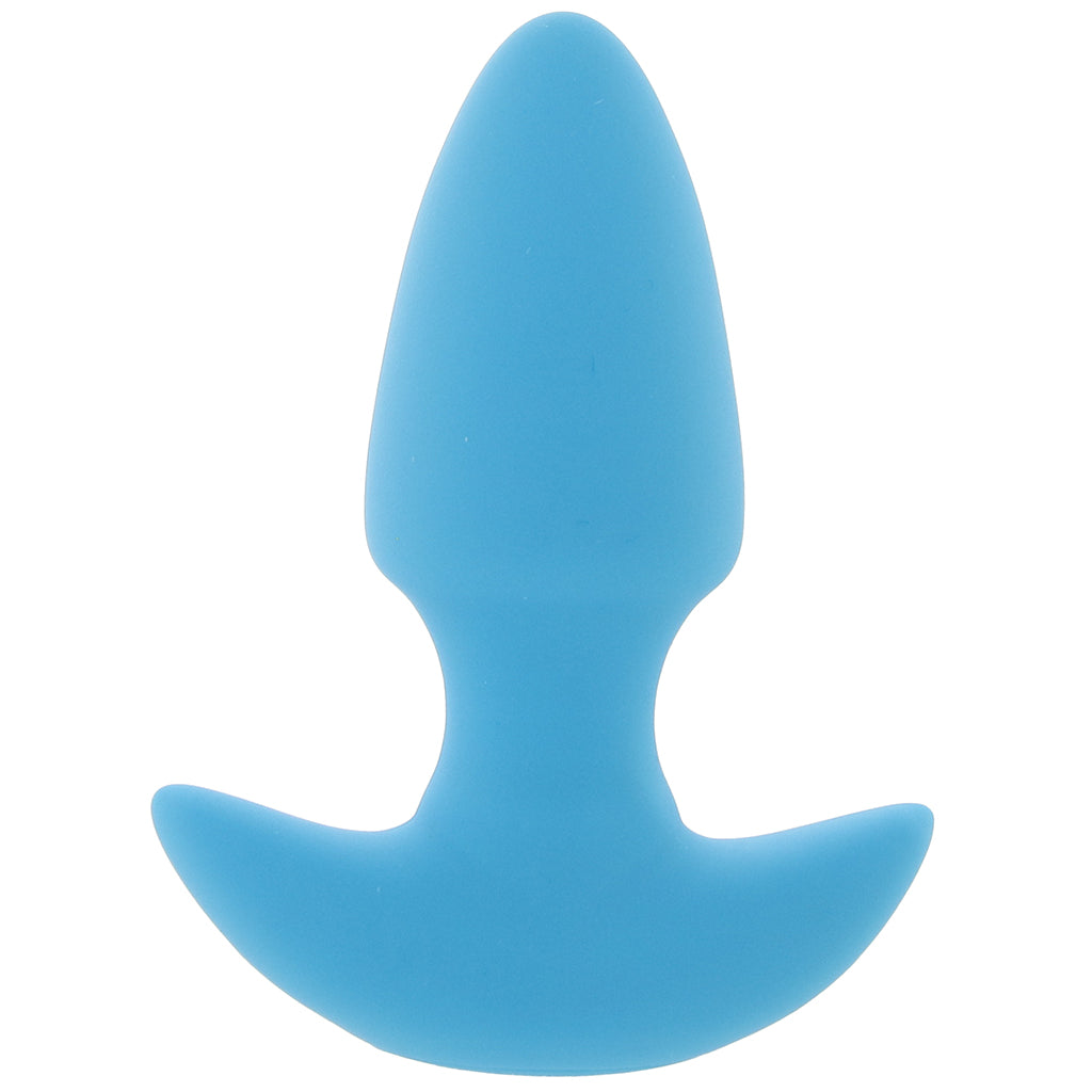 Bang! Thrusting & Vibrating Silicone Butt Plug in Blue Anal Sex Toys > Butt Plugs
