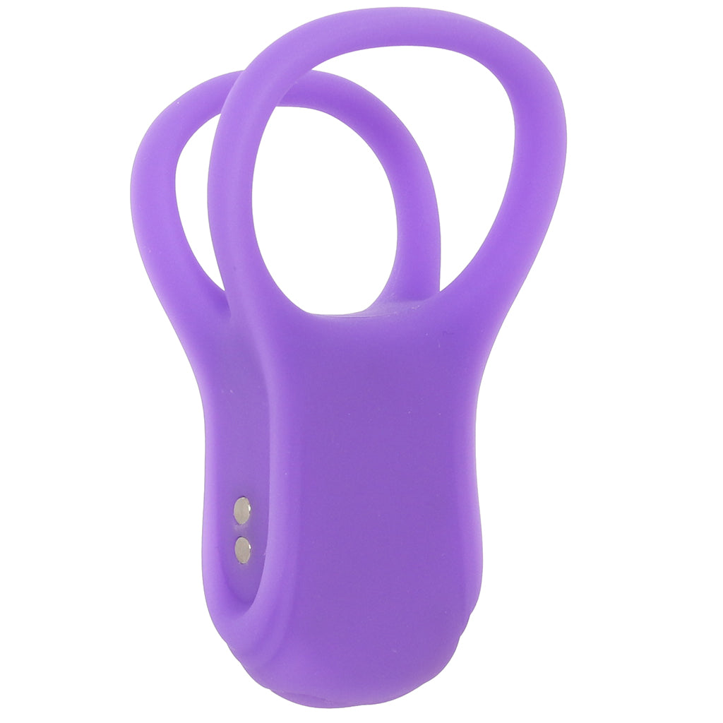 Basic Essentials Dual Support Vibrating Cock Ring Cock Rings