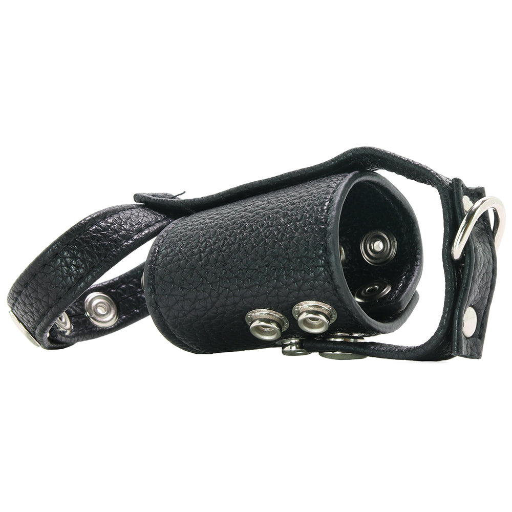 Blue Line Cock Ring with 2 Inch Ball Stretcher & Weight Rin Bondage and Fetish > Cock and Ball Devices