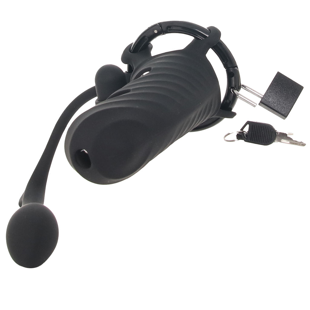 Fantasy C-Ringz Cock Blocker with Ass-Gasm Plug Bondage and Fetish > Cock and Ball Devices