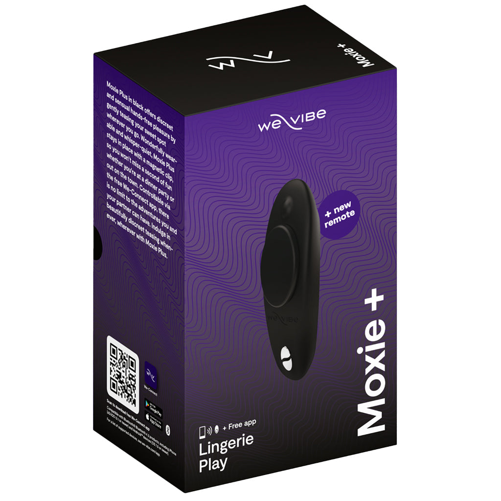 We-Vibe Moxie+ Wearable Clitoral Vibe in Satin Black Vibrators > Wearable & Panty Vibrators