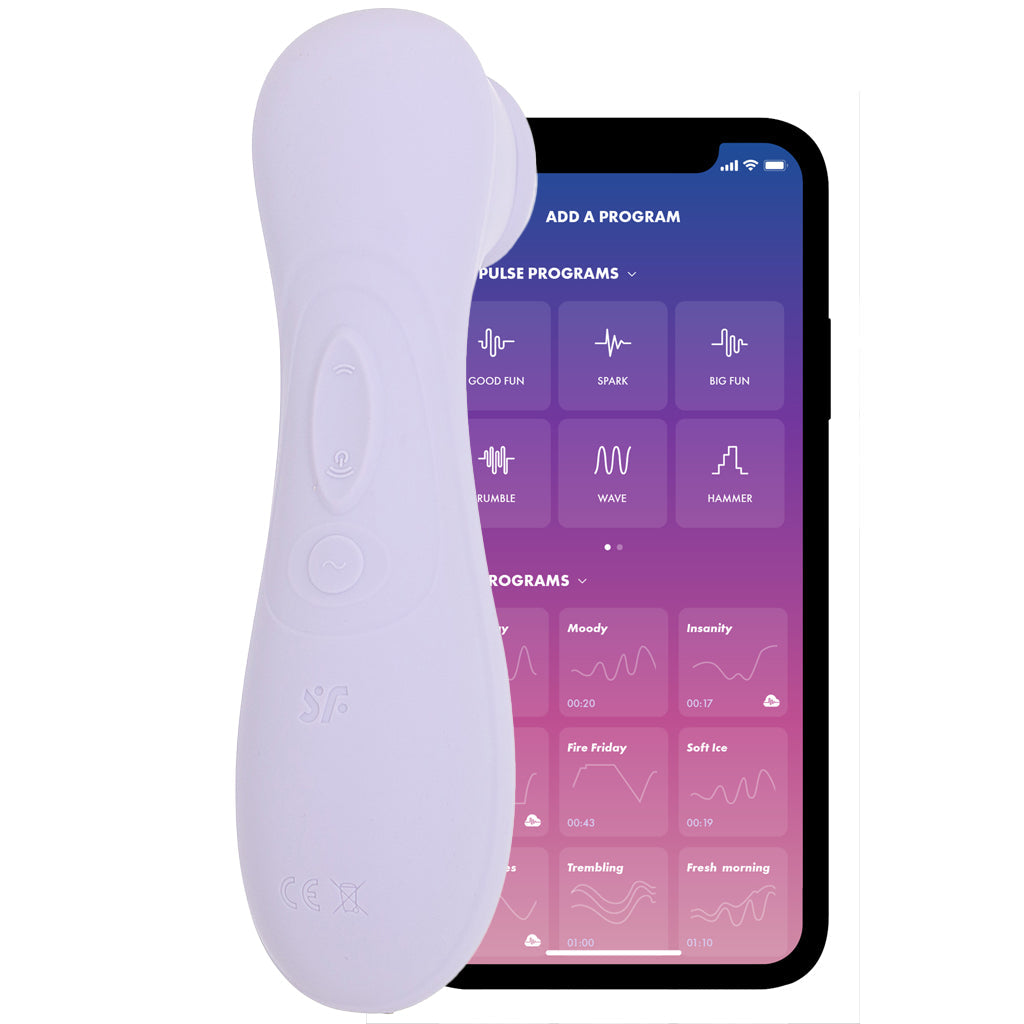 Satisfyer Pro 2 Gen 3 Double Air Pulse App Vibe in Lilac Vibrators > Clitoral Stimulators