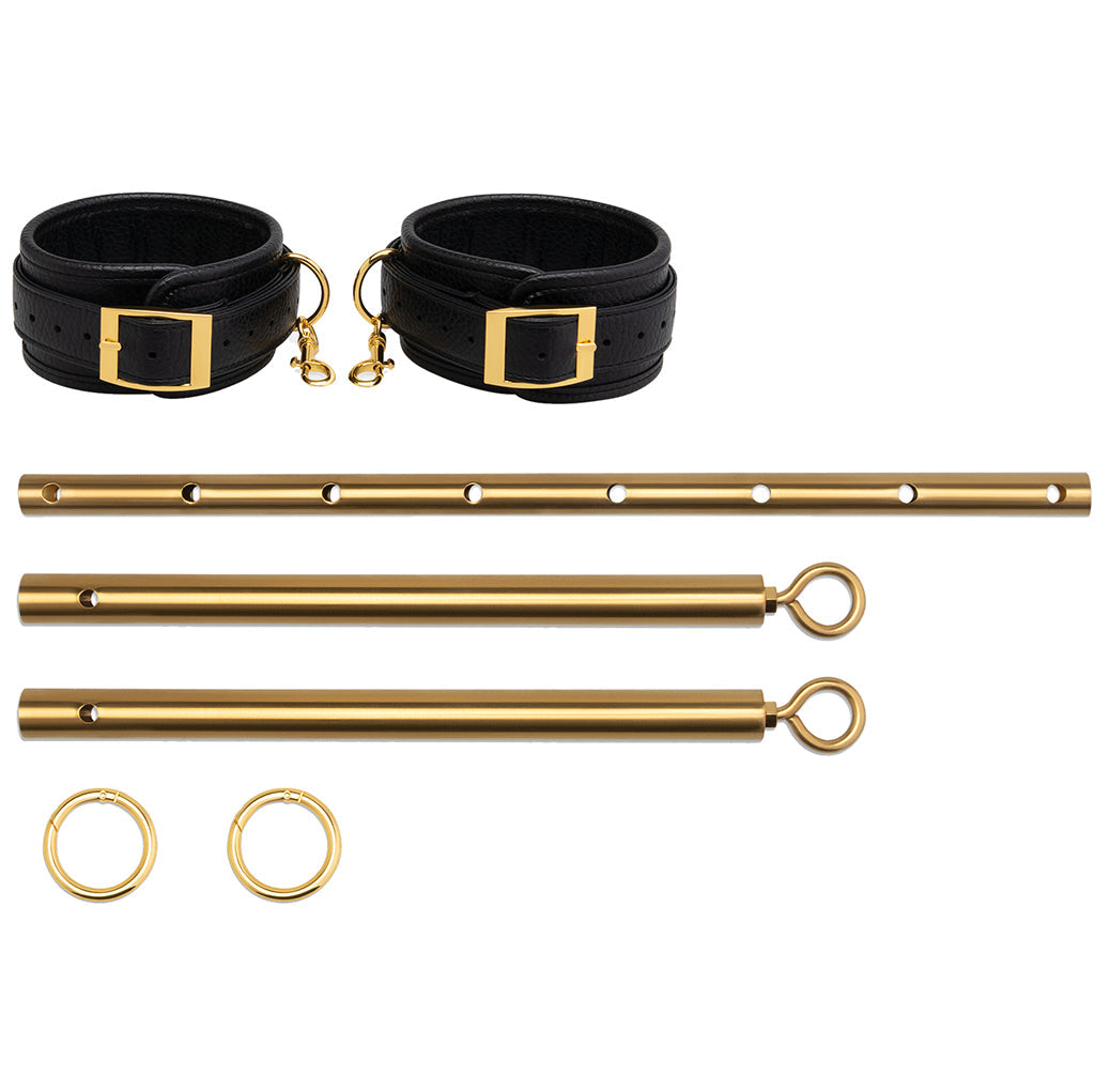 Expandable Spreader Bar Set in Gold Bondage and Fetish > Restraints