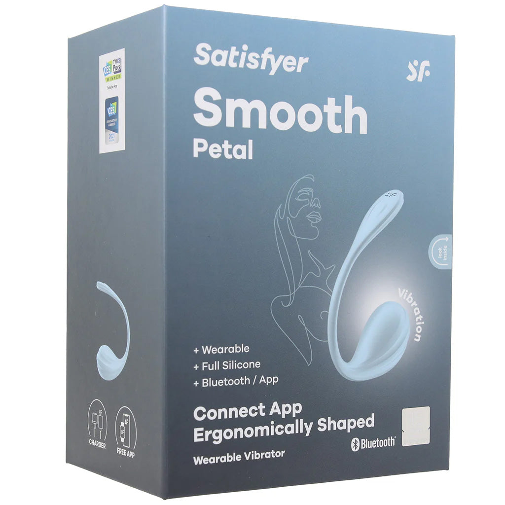 Satisfyer Smooth Petal Wearable Vibe in Light Blue Vibrators > Bullet and Egg Vibrators