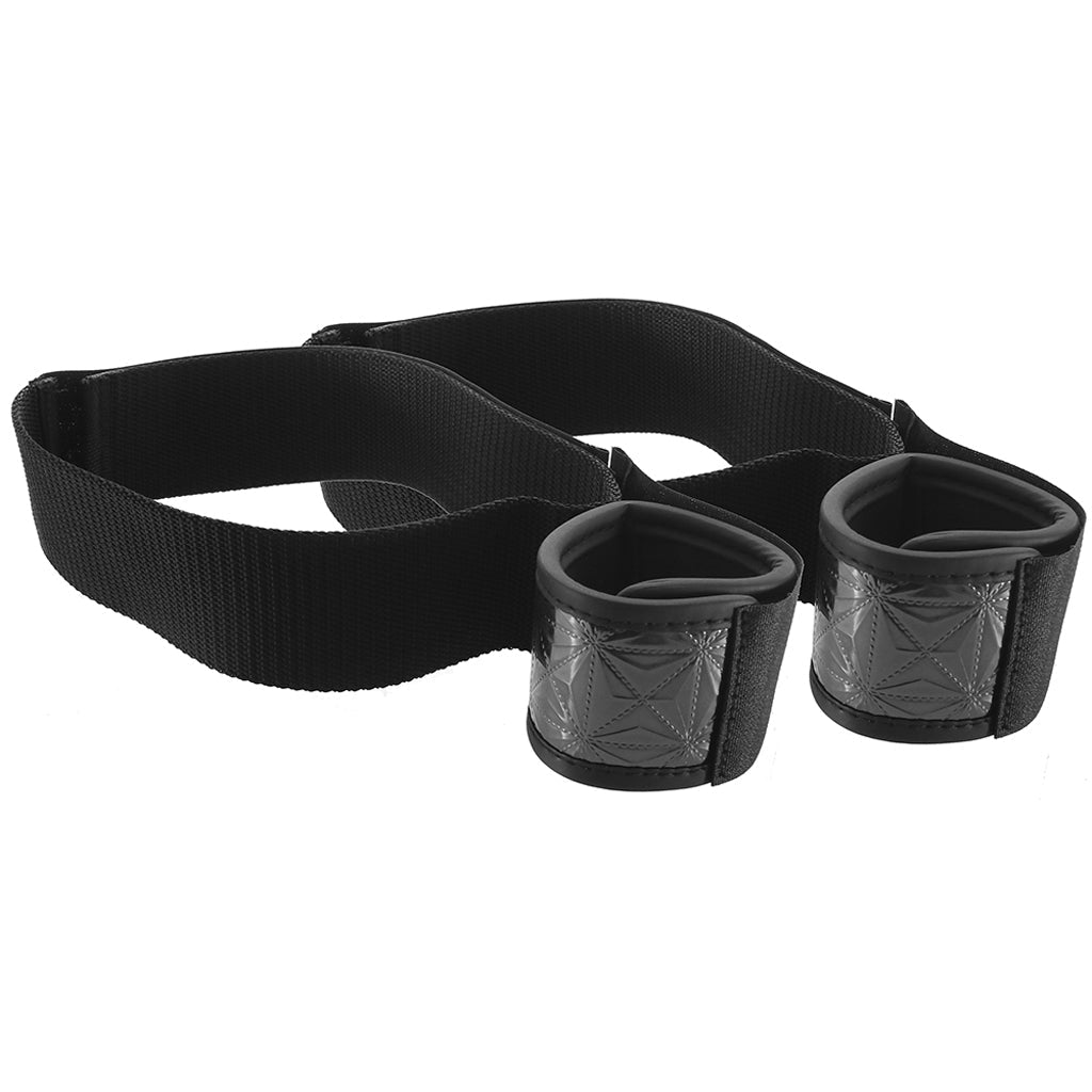 WhipSmart Diamond Wrist To Thigh Cuffs in Black Bondage and Fetish > Wrist and Ankle Cuffs