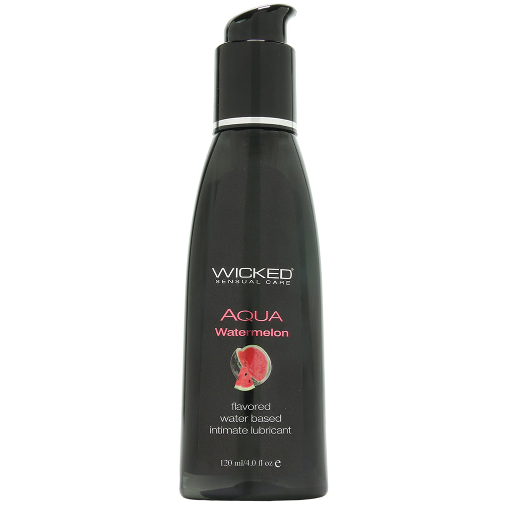 Aqua Flavored Lube 4oz/120ml in Watermelon Lubes and Lotions > Flavored Sex Lubes