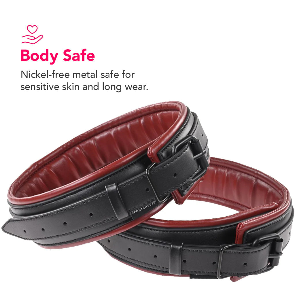 Saffron Thigh & Wrist Cuff Set Bondage and Fetish > Wrist and Ankle Cuffs
