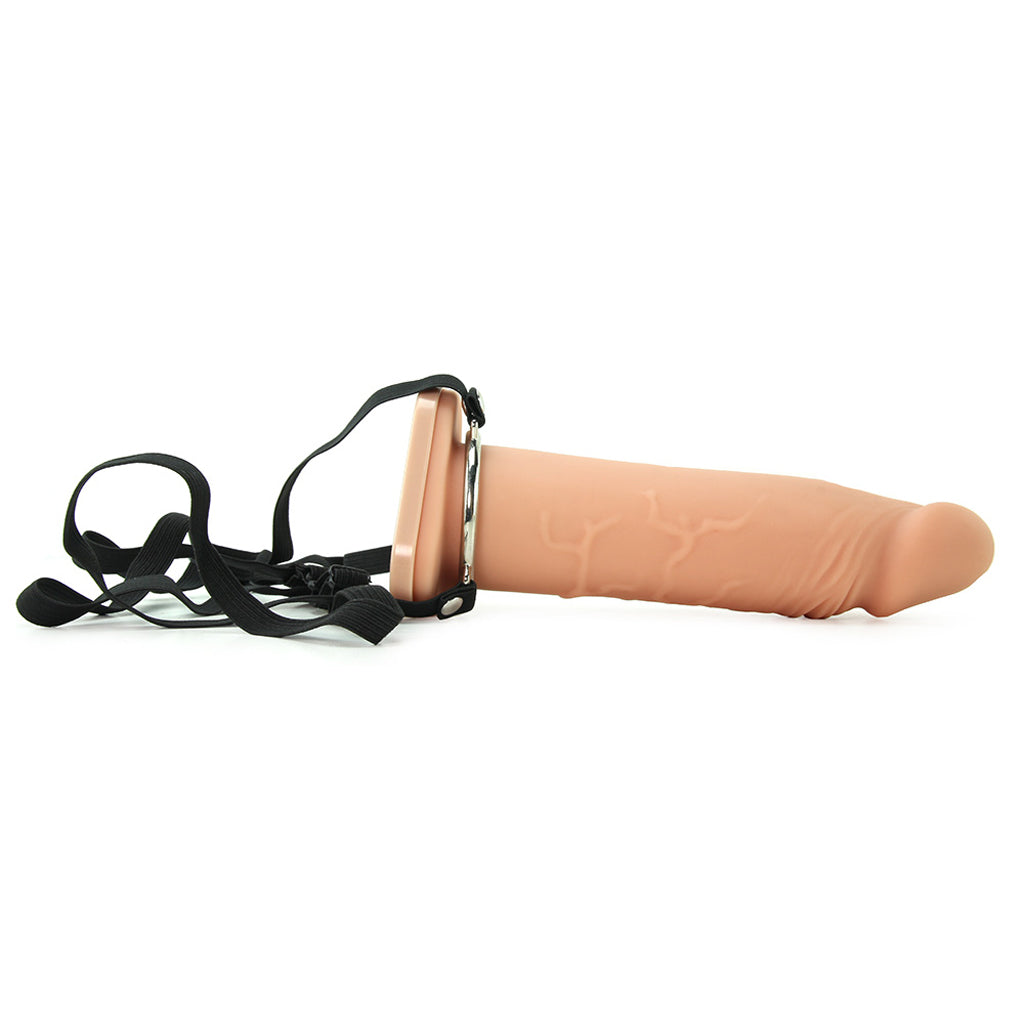 8 Inch Silicone Hollow Extension in Flesh Dildo Sex Toys > Strap-On and Harnesses