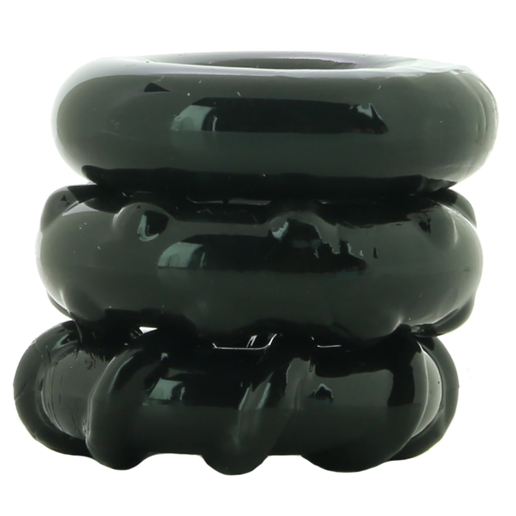 Renegade Dyno Cock Rings 3 Pack in Black Cock Rings