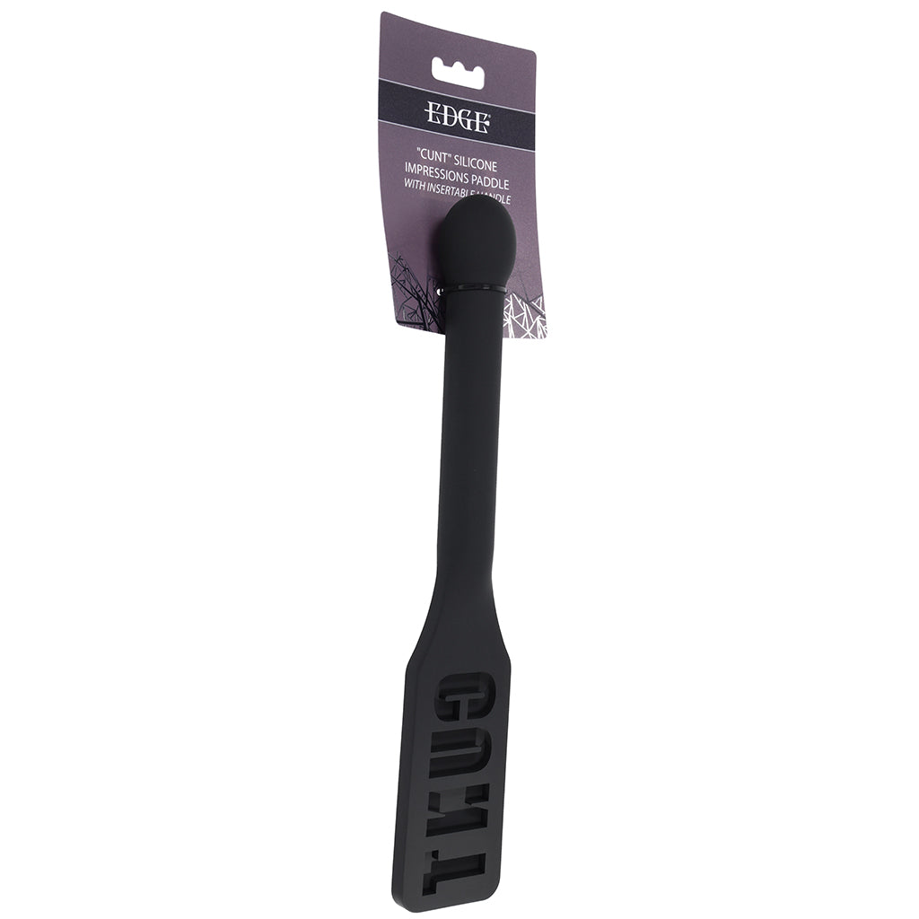Edge C*NT Impression Silicone Paddle Bondage and Fetish > Whips and Crops