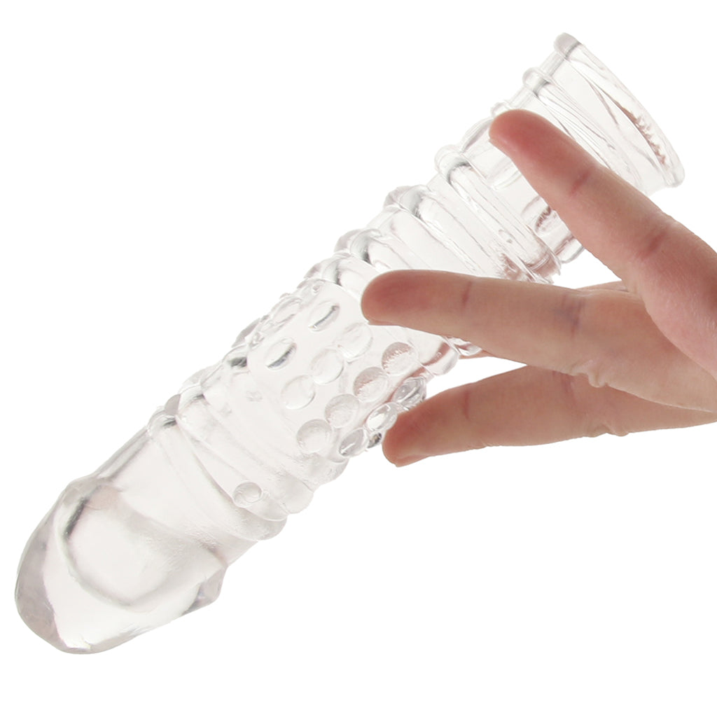 Blue Line 6.5 Inch Veiny Penis Extension Sleeve Male Enhancement > Extenders and Sleeves