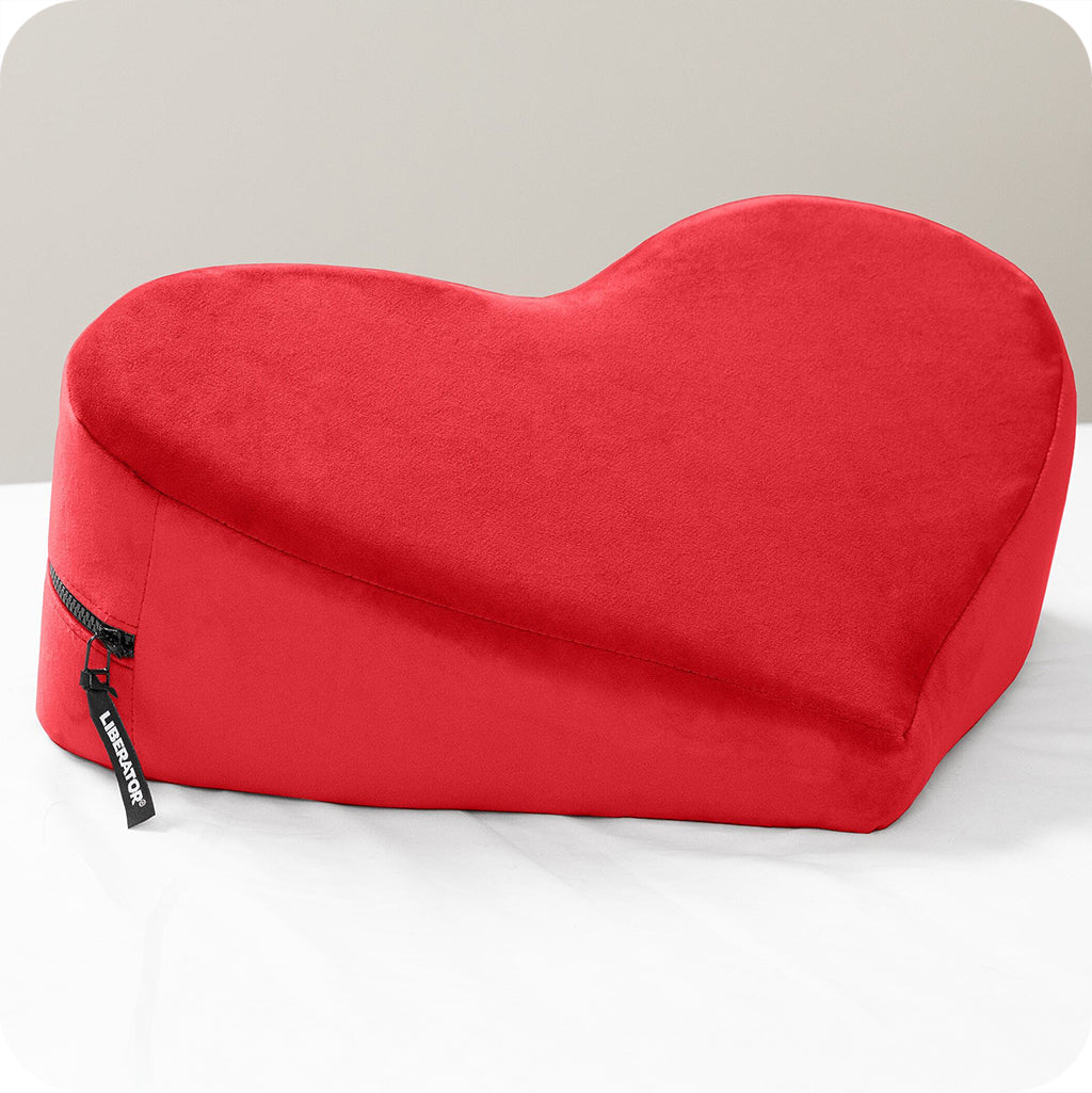 Heart Wedge Sex Pillow in Red Sex Furniture > Sex Machine