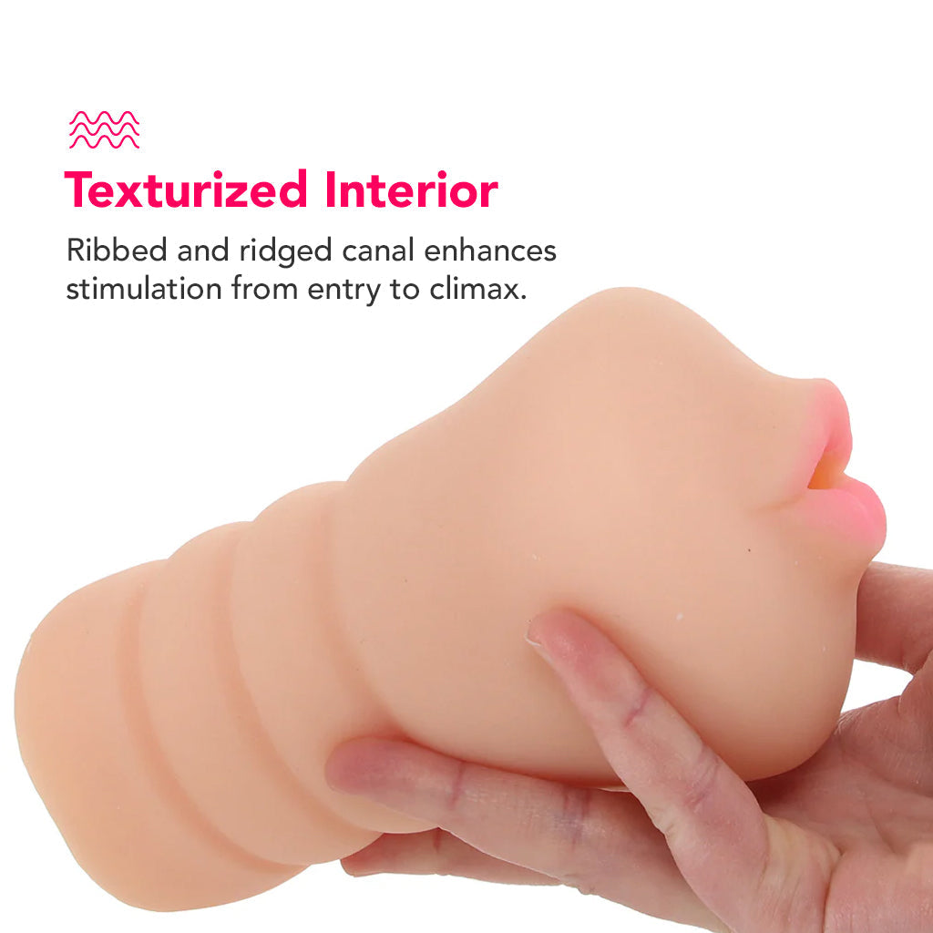 Deep Throat Cocksucker Mega Stroker Male Masturbators > Pocket Strokers
