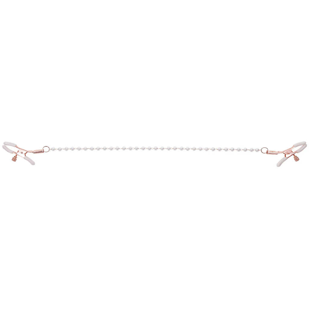 S&M Peaches 'n CreaMe Pearl Nipple Clamps Bondage and Fetish > Nipple Stimulators & Clamps
