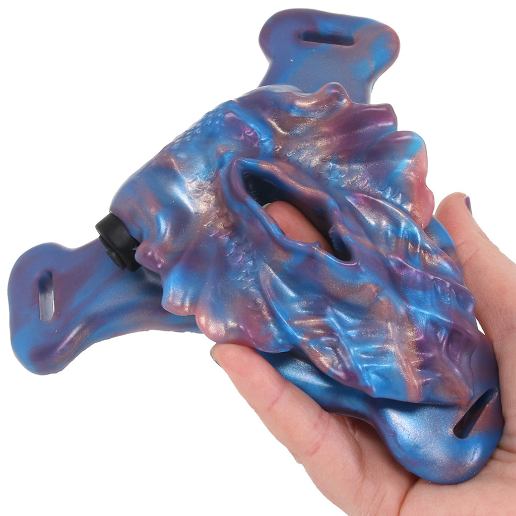 Creature Cocks Siren Snatch Silicone Strap-On Vibe Vibrators > Strap-On & Wearable