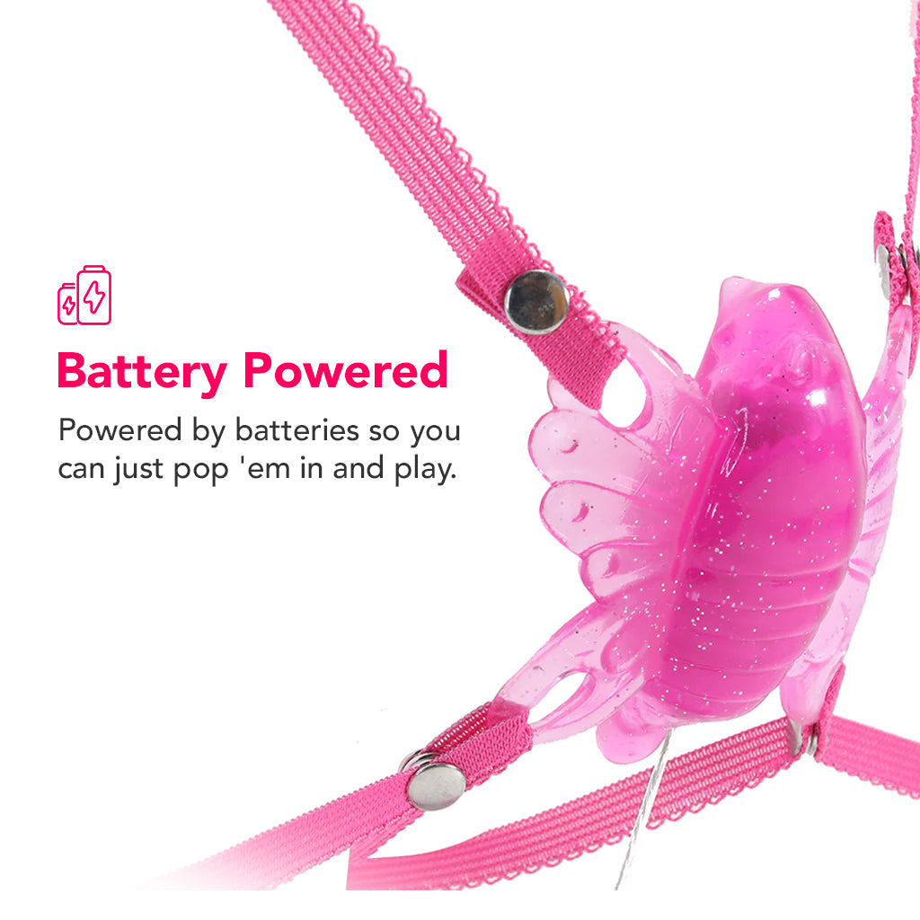 PinkCherry Wearable Butterfly Vibe in Pink Vibrators > Wearable & Panty Vibrators