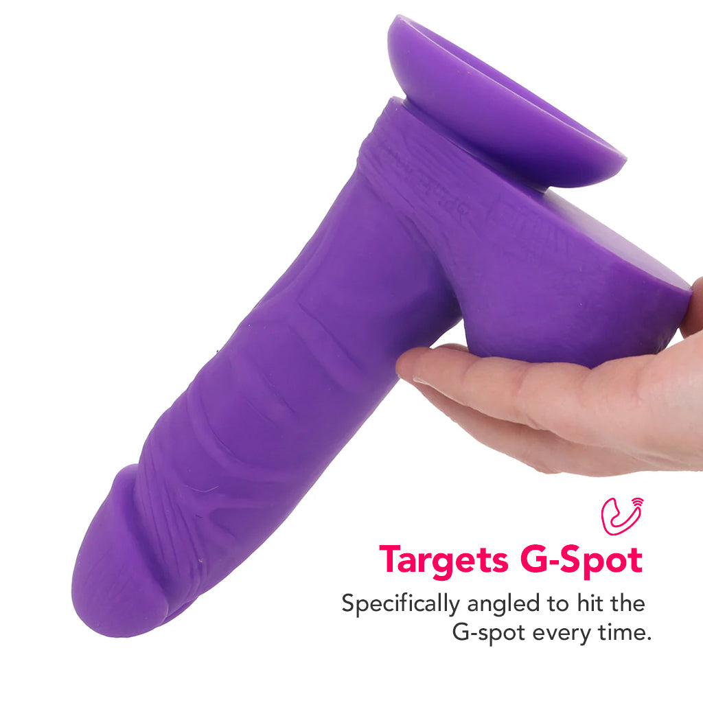 PinkCherry Premium 6 Inch Purple Silicone Ballsy Dildo Dildo Sex Toys > Realistic Dildos