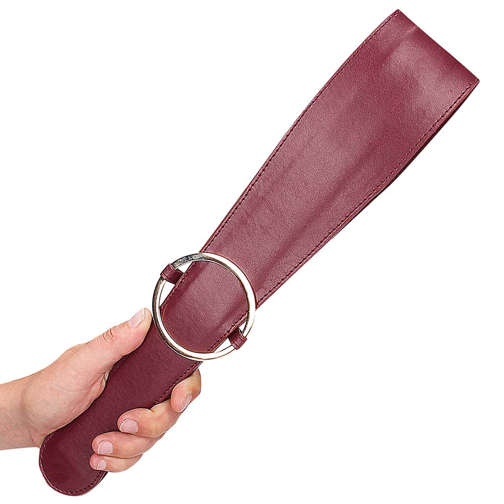 Ouch! Halo Belt Flogger in Burgundy Bondage and Fetish > Whips and Crops
