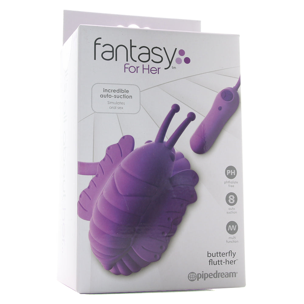 Fantasy For Her Butterfly Flutt-Her in Purple Vibrators > Clitoral Suction & Stimulation