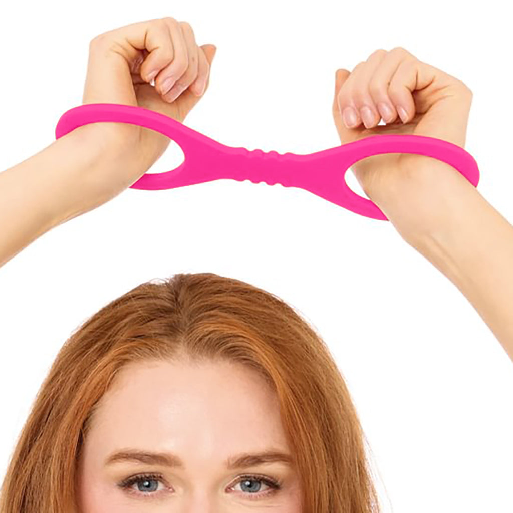 Sex & Mischief Hot Pink Silicone Cuffs in Small Bondage and Fetish > Wrist and Ankle Cuffs