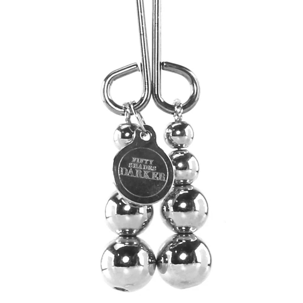 Just Sensation Beaded Clitoral Clamp Bondage and Fetish > Nipple Stimulators & Clamps
