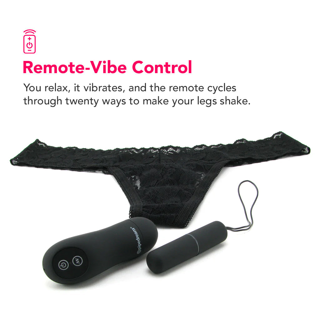 Fetish Fantasy Ltd Remote Panties in Black Vibrators > Wearable & Panty Vibrators