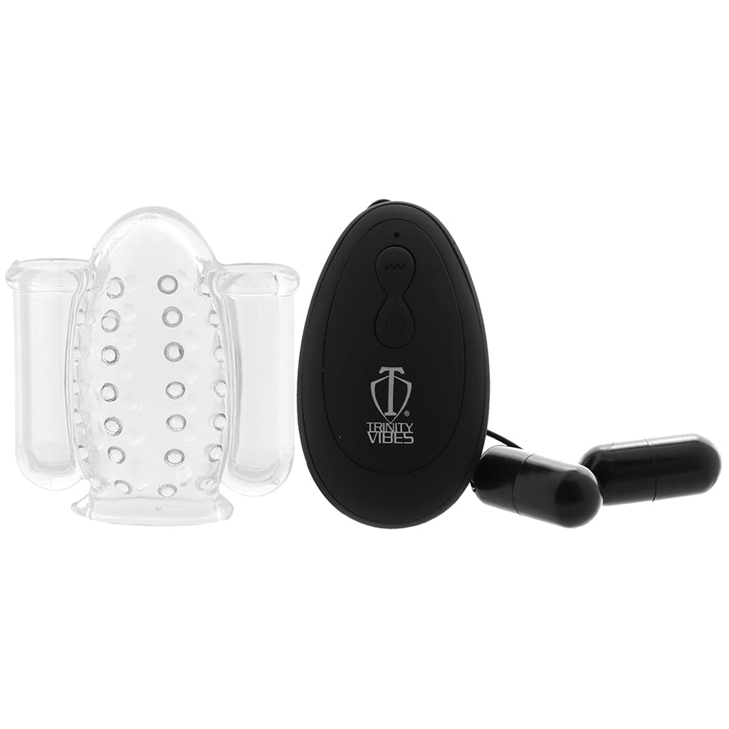 Trinity Vibes Deluxe Dual Head Teaser Male Masturbators > Vibrating